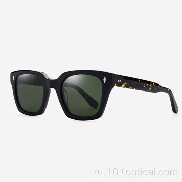 Квадратные женские и мужские солнцезащитные очки из ацетата